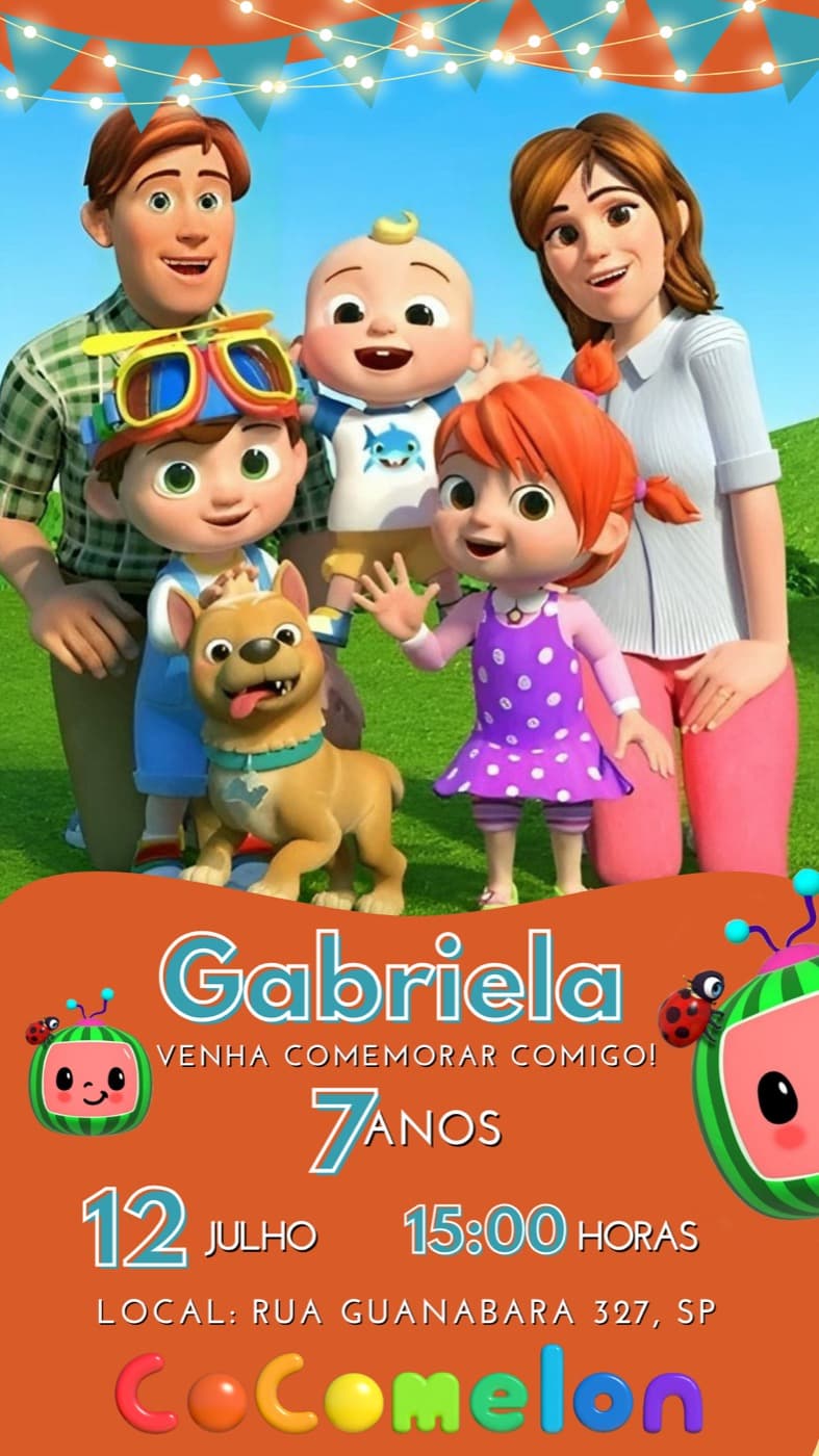 Kids invitation — Birthday — Gabriela