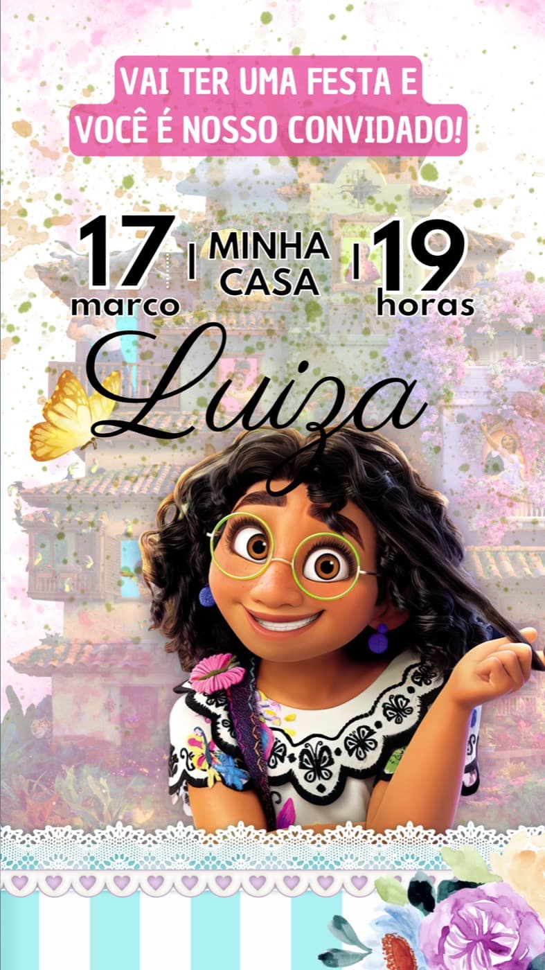 Kids invitation — Birthday — Encanto — Michal
