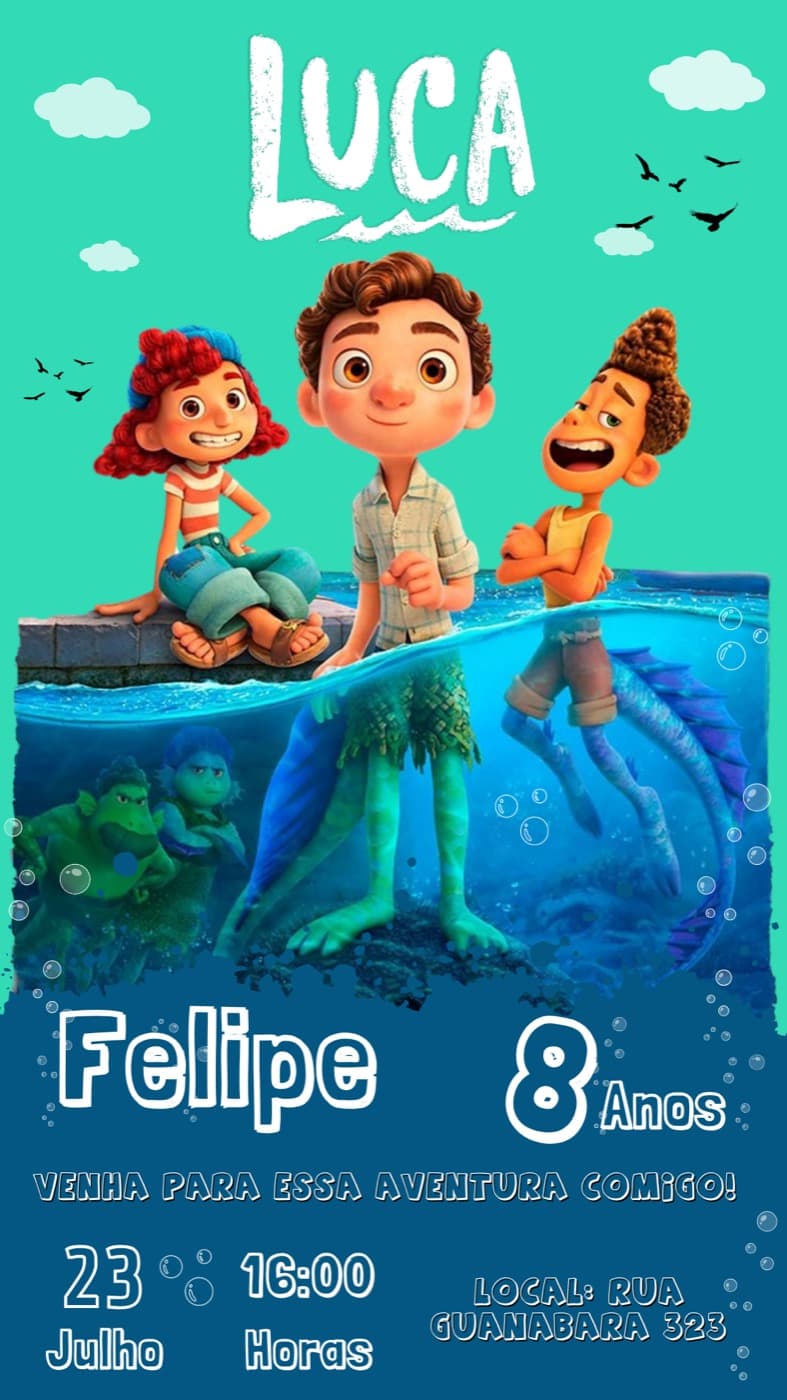 Kids invitation — Birthday — Felipe