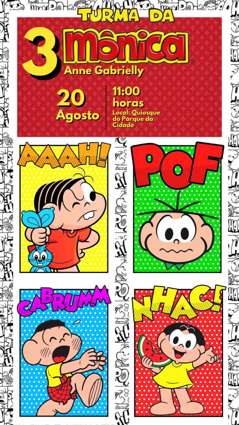 Kids invitation — Birthday — Monica's Gang — Noa
