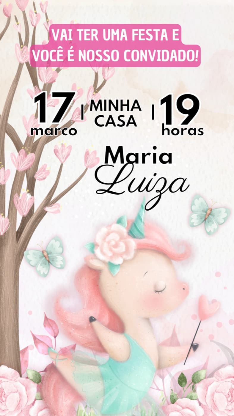 Kids invitation — Birthday — Princess — Tamar